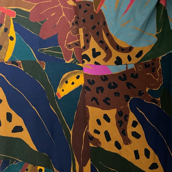 Leopards Jungle High Neck Midi Dress - Picture 13 of 15